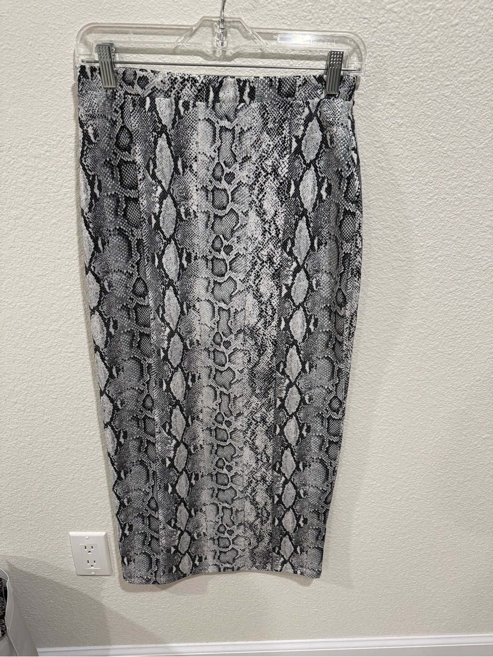 Snake Print Pencil maxi Skirt
